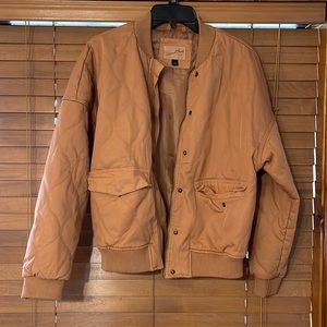 Camel Target Bomber Jacket Size M